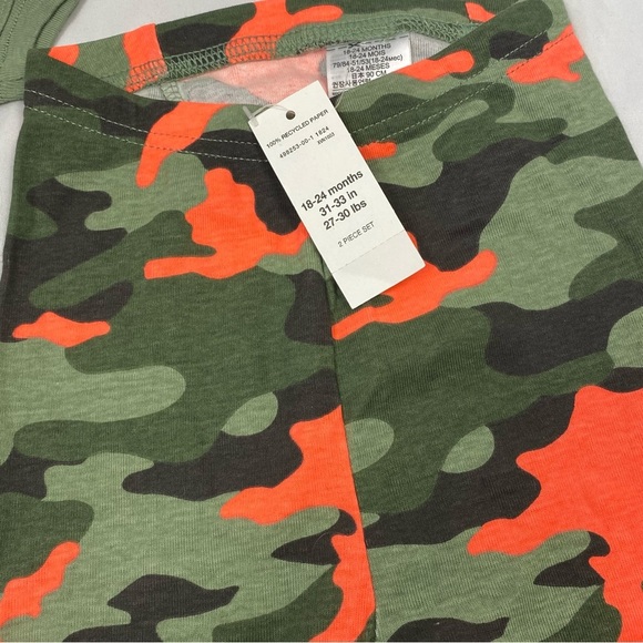 GAP Baby Boy 2 Piece Glow In The Dark Pajama Camouflage Set 18-24 Months NWT - Picture 11 of 15